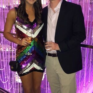 Multicolor Sequin Dress